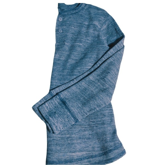 Arizona Waffle Knit Henley kids sz 10/12 - Picture 3 of 4